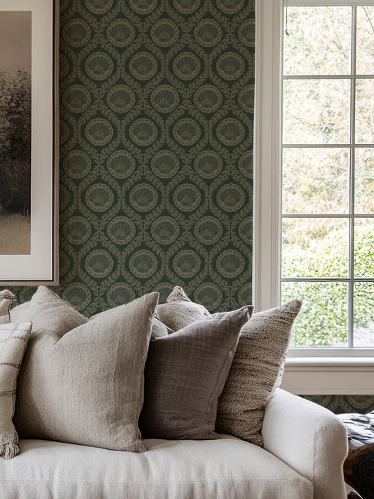 Pearl Winter in a Farmhouse Living Room