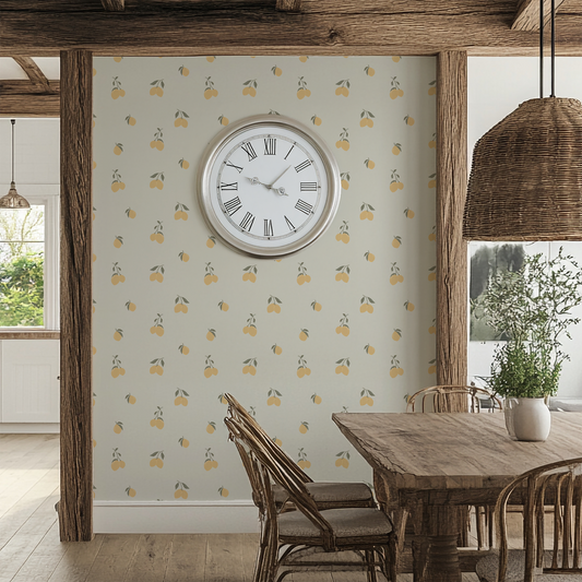 Orchard Fruit Wallpaper: Ripe, Characterful Designs - Made in Your Colour Way