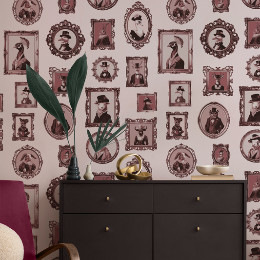 Vintage antique frame wallpaper by Claret & Key