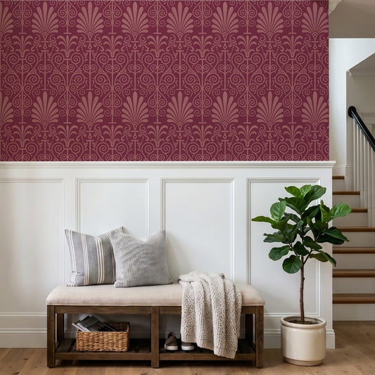 Dorothea Winter in Hallway with padded bench
