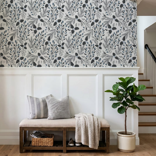 Holly Winter in Hallway with padded bench