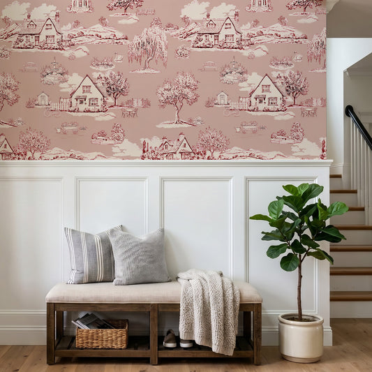Mabel Autumn in Hallway with padded bench